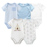 2023 5PCS Baby Girl Clothes Cotton Bodysuits