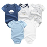 2023 5PCS Baby Girl Clothes Cotton Bodysuits