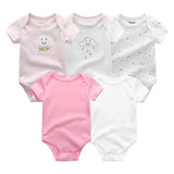 2023 5PCS Baby Girl Clothes Cotton Bodysuits