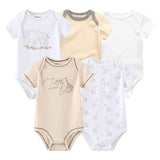 2023 5PCS Baby Girl Clothes Cotton Bodysuits