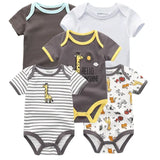 2023 5PCS Baby Girl Clothes Cotton Bodysuits