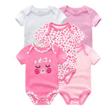 2023 5PCS Baby Girl Clothes Cotton Bodysuits