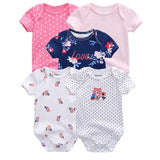 2023 5PCS Baby Girl Clothes Cotton Bodysuits