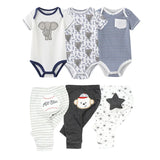 6/9/10 Pieces Cartoon Bodysuits Pants Unisex