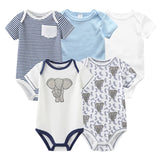 2023 5PCS Baby Girl Clothes Cotton Bodysuits