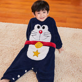 Ultraman Jumpsuit Baby Warm Button Pajamas