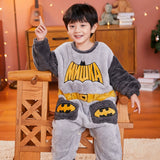 Ultraman Jumpsuit Baby Warm Button Pajamas