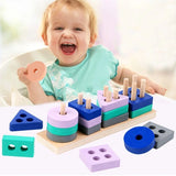 Montessori Baby Toys Kids 3D Wooden Puzzles