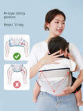 Baby's Baby Carrier Strap Baby Newborn Front Hug Horizontally Carrying Outing Children's Lightweight Hands-Free Baby Holding Artifact