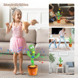 Dancing Cactus Repeat Talking Toy Electronic Plush