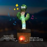 Dancing Cactus Repeat Talking Toy Electronic Plush