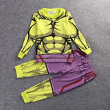 2022 Boys Superhero Captain Cartoon Cosplay New Boys Pajamas Spiderman Kid Toddler Clothing Suits For 1-8 Years Kids