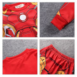 2022 Boys Superhero Captain Cartoon Cosplay New Boys Pajamas Spiderman Kid Toddler Clothing Suits For 1-8 Years Kids