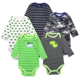 5 Baby Pieces Baby Bodysuits DANROL Long Sleeved Boys Girls Clothing Triangle Newborn Bodysuits Cotton 3-24M Baby's Sets