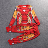 2022 Boys Superhero Captain Cartoon Cosplay New Boys Pajamas Spiderman Kid Toddler Clothing Suits For 1-8 Years Kids