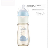 Baby PPSU and Glass Bottle Materials Wide-bore Quick Flush Anti-colic Newborn Milk Training Feeding Accessories Water