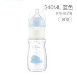 Baby PPSU and Glass Bottle Materials Wide-bore Quick Flush Anti-colic Newborn Milk Training Feeding Accessories Water