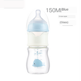 Baby PPSU and Glass Bottle Materials Wide-bore Quick Flush Anti-colic Newborn Milk Training Feeding Accessories Water