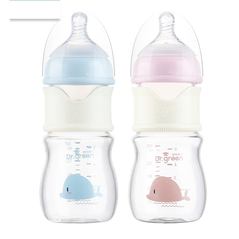 Baby PPSU and Glass Bottle Materials Wide-bore Quick Flush Anti-colic Newborn Milk Training Feeding Accessories Water