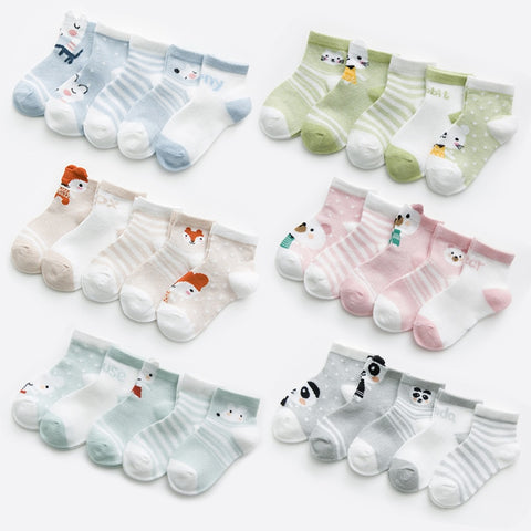 5Pairs/lot 0-2Y Infant Baby Socks Baby Socks