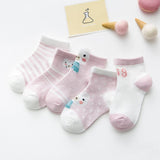 5Pairs/lot 0-2Y Infant Baby Socks Baby Socks