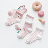 5Pairs/lot 0-2Y Infant Baby Socks Baby Socks