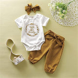 3Pcs Baby Girl Outfit Set Newborn Toddler