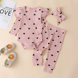 3Pcs Baby Girl Outfit Set Newborn Toddler