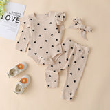 3Pcs Baby Girl Outfit Set Newborn Toddler